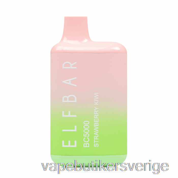 Vape Sverige Bc5000 0% Noll Nikotin Engångs Jordgubbskiwi